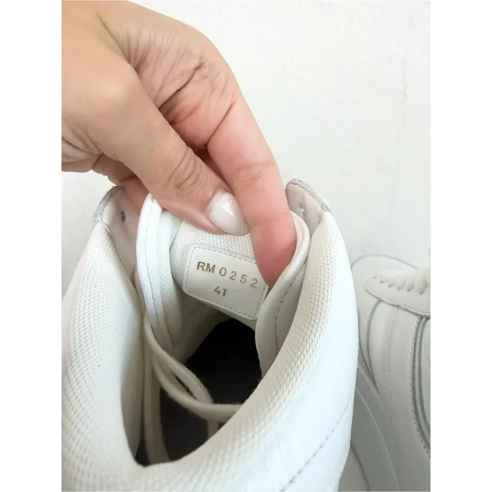 CELINE White Platform High Top Sneakers Size 41
